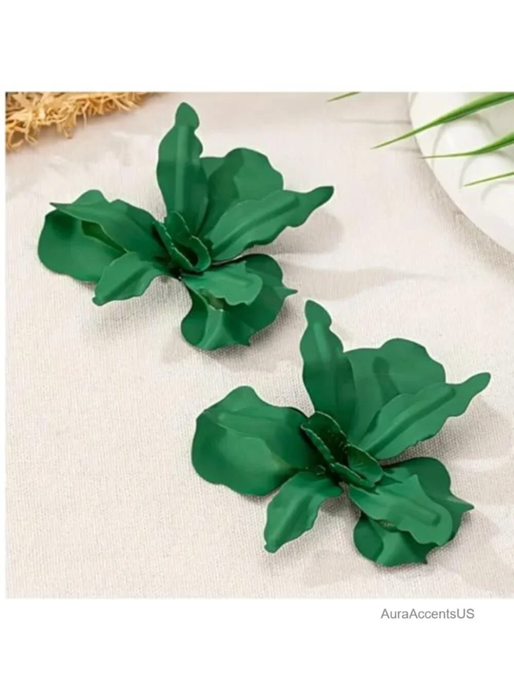 Oversized Flower Drop Earrings for Women Trendy Chunky Floral Jewelry Gift